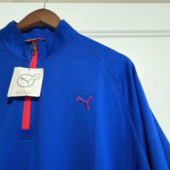 Puma Royal Blue Pullover with Red Trim - Picture 2 of 9